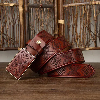 Kaki / 120cm Ceinture Casual Chic Homme Cuir Ma boutique