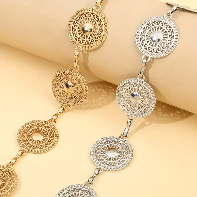 Ceinture chaine argent CeinturesCuir