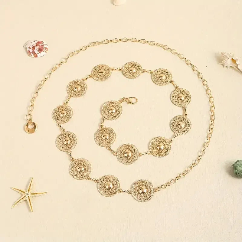 Ceinture chaine argent CeinturesCuir