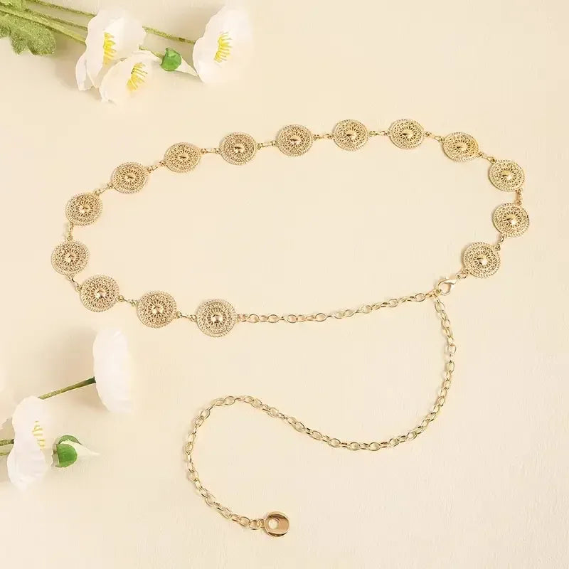 Ceinture chaine argent CeinturesCuir