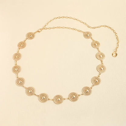 Gold / 115CM Ceinture chaine argent CeinturesCuir