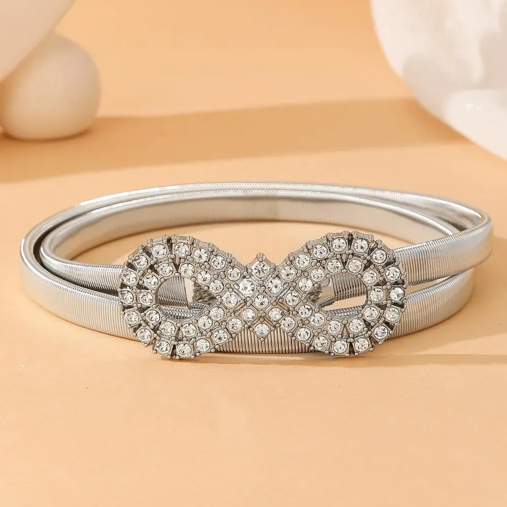Silver / 70cm Ceinture chaine or CeinturesCuir
