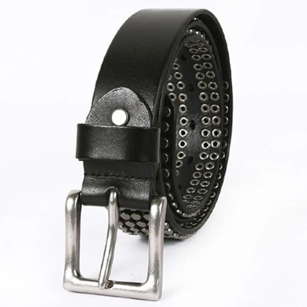 Noir / 105cm ceinture cloutée homme : L'Accessoire Rétro qui Réinvente votre Style Ma boutique
