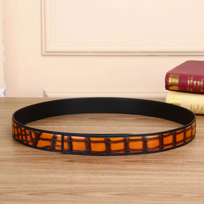 Ceinture Croco Relief Homme Ma boutique