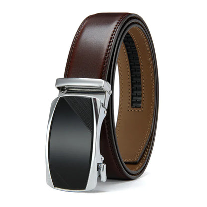 Café / 135cm Ceinture cuir avec boucle automatique en alliage de zinc Ma boutique