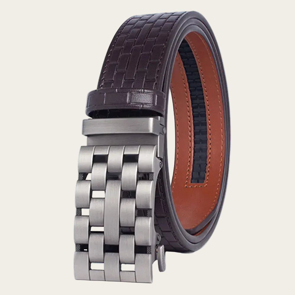 Marron / 135cm Ceinture cuir de cérémonie pour garçon d'honneur Ma boutique