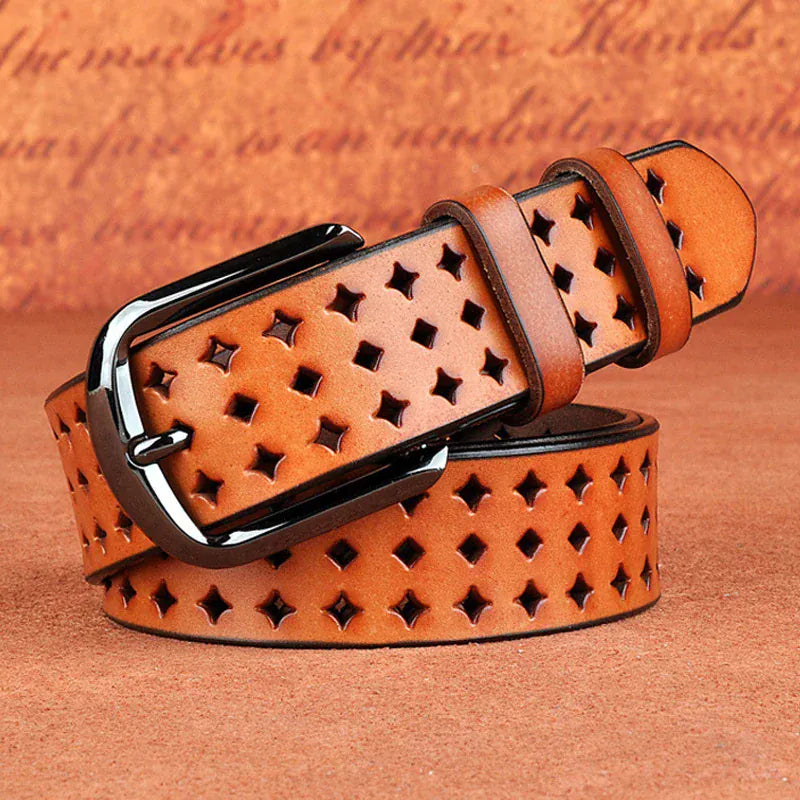 Ceinture cuir de vachette pleine fleur pour pantalon Ma boutique