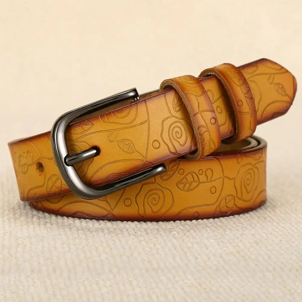Yellow Brown / 120cm for 34to35Inch Ceinture Cuir femme pour pentalon CeinturesCuir