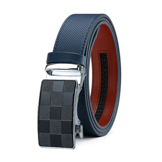 Ceinture Cuir Grainé Homme : L'Excellence d'un style Affirmé Bleu / 150cm