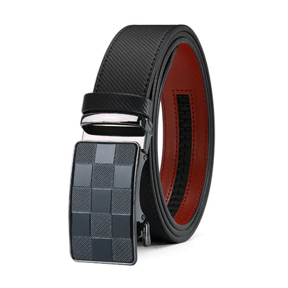 Noir / 125cm Ceinture Cuir Grainé Homme Ma boutique