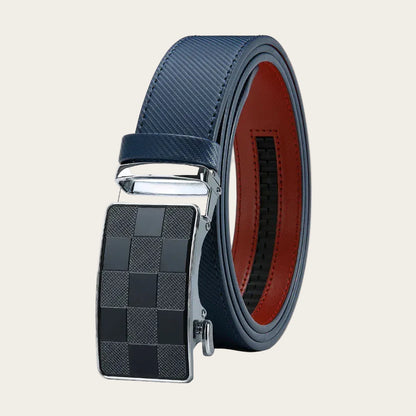 Bleu / 150cm Ceinture Cuir Grainé Homme Ma boutique