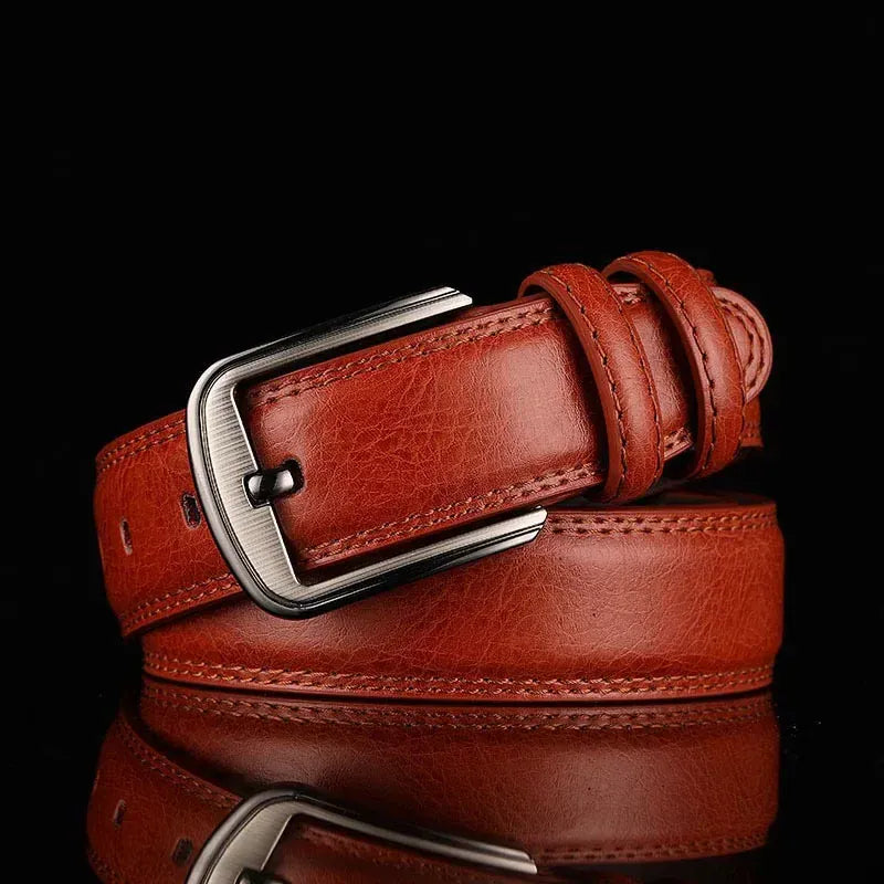 Rouge / 115cm Ceinture Cuir Homme Artisanale Ma boutique