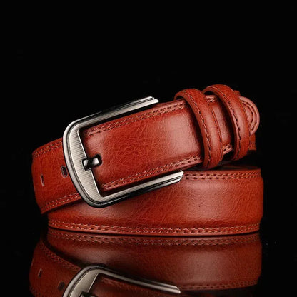 Rouge / 115cm Ceinture Cuir Homme Artisanale Ma boutique
