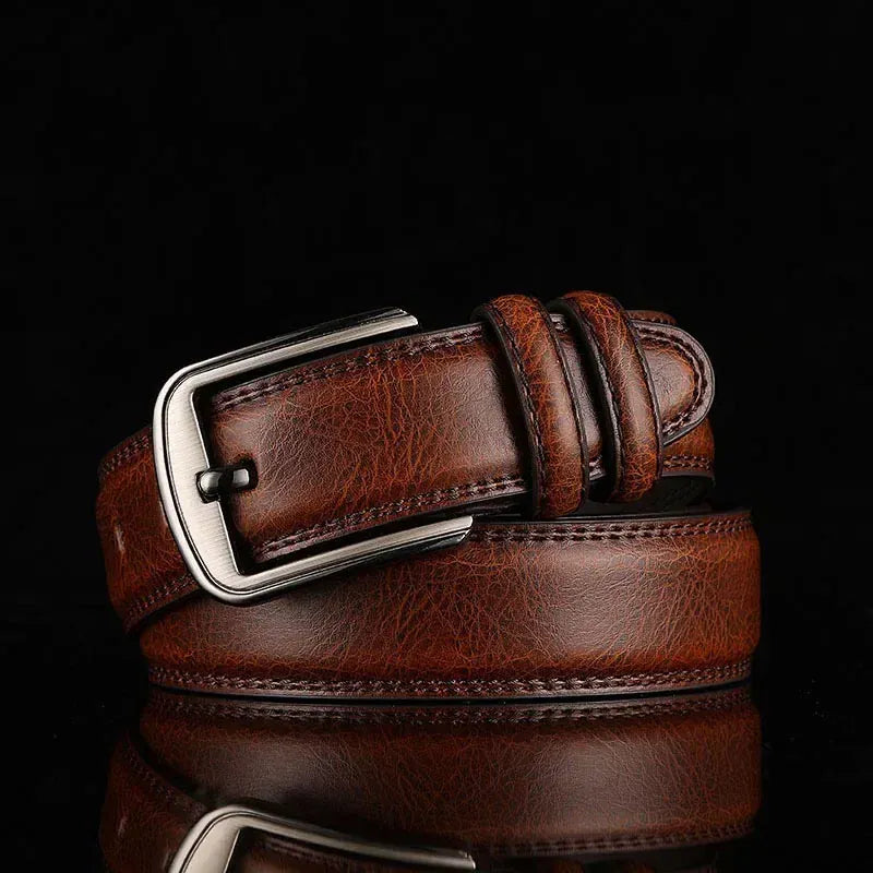 Marron / 130cm Ceinture Cuir Homme Artisanale Ma boutique