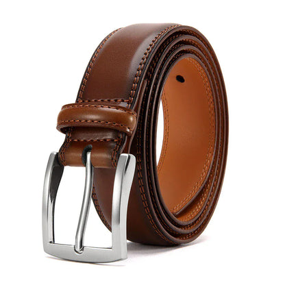 Marron 1 / 125cm Ceinture Cuir Homme Boucle Ardillon Premium Ma boutique