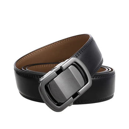 Ceinture cuir homme boucle métal argent Ma boutique