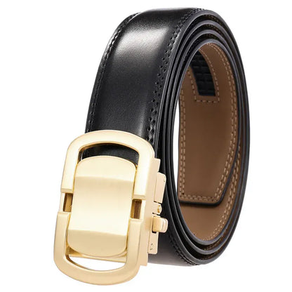 D / 115cm Ceinture cuir homme boucle métal argent Ma boutique