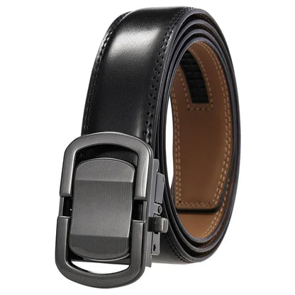 H / 105cm Ceinture cuir homme boucle métal argent Ma boutique