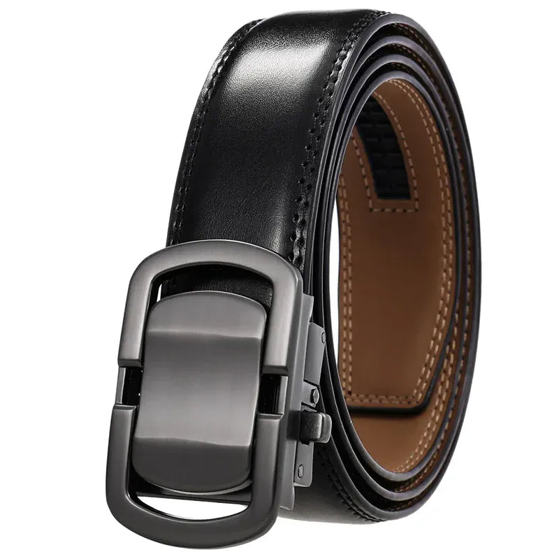 C / 100cm Ceinture cuir homme boucle métal argent Ma boutique
