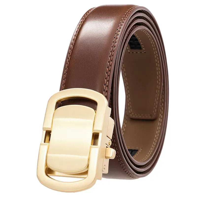 F / 120cm Ceinture cuir homme boucle métal argent Ma boutique