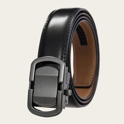 Ceinture cuir homme boucle métal argent Ma boutique