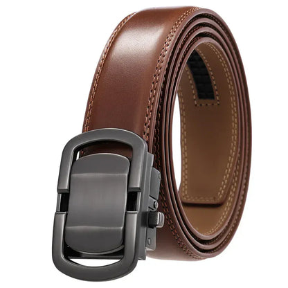 G / 100cm Ceinture cuir homme boucle métal argent Ma boutique