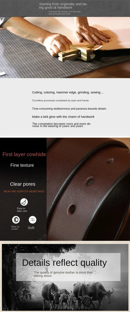 Ceinture Cuir Homme Look Urbain Moderne