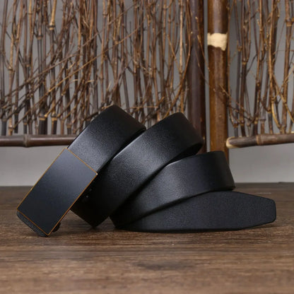 Or - Noir / 100cm Ceinture Cuir Homme Look Urbain Moderne Ma boutique