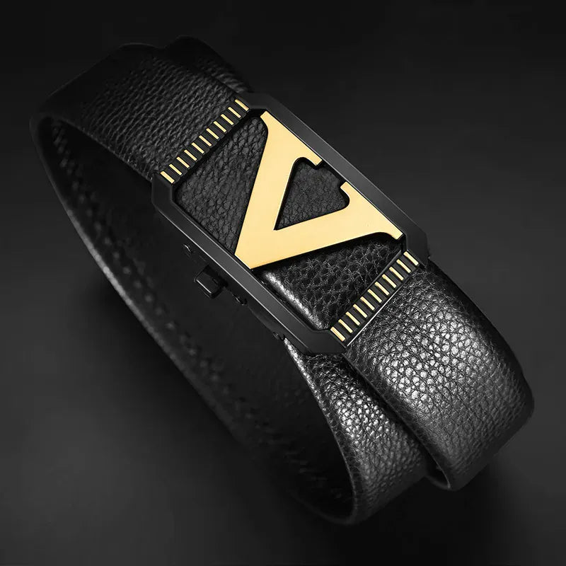 Ceinture cuir homme luxe style italien - Lette V Ma boutique