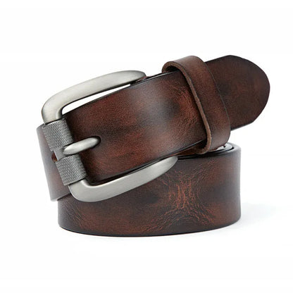 Cafe / 105cm Ceinture Cuir Homme Marron Bistre Vintage Authentique Ma boutique