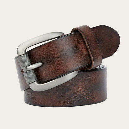Ceinture Cuir Homme Marron Bistre Vintage Authentique Ma boutique
