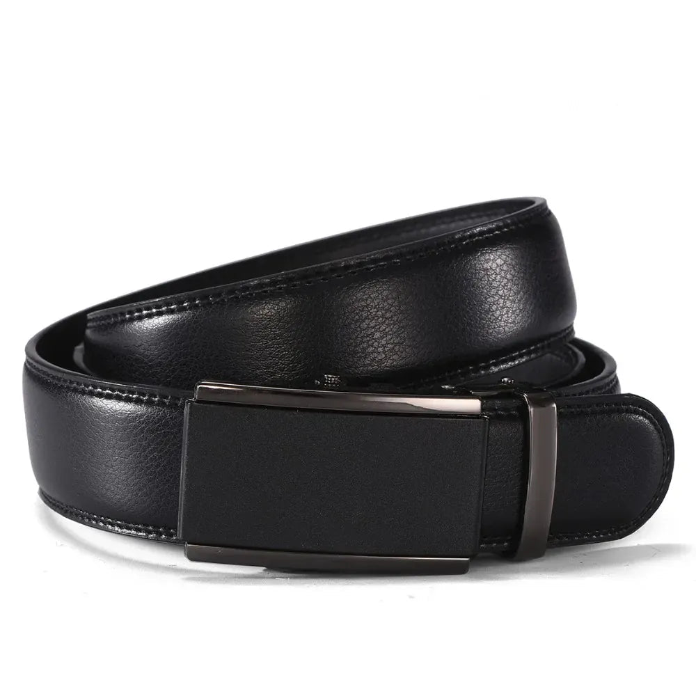 Ceinture Cuir Homme Noir Boucle Nickel Noir Ma boutique