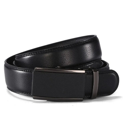 Ceinture Cuir Homme Noir Boucle Nickel Noir Ma boutique