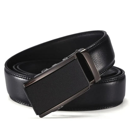 Ceinture Cuir Homme Noir Boucle Nickel Noir Ma boutique