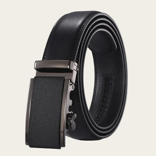 Ceinture Cuir Homme Noir Boucle Nickel Noir Ma boutique