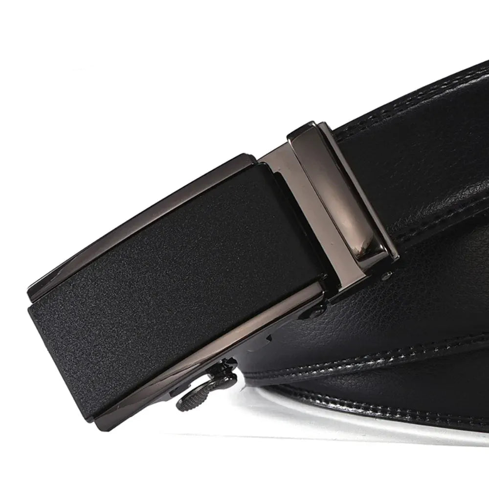 Ceinture Cuir Homme Noir Boucle Nickel Noir Ma boutique