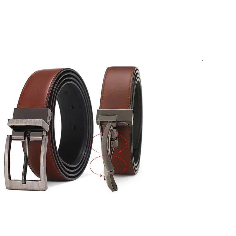 Ceinture Cuir Homme Noir et Marron