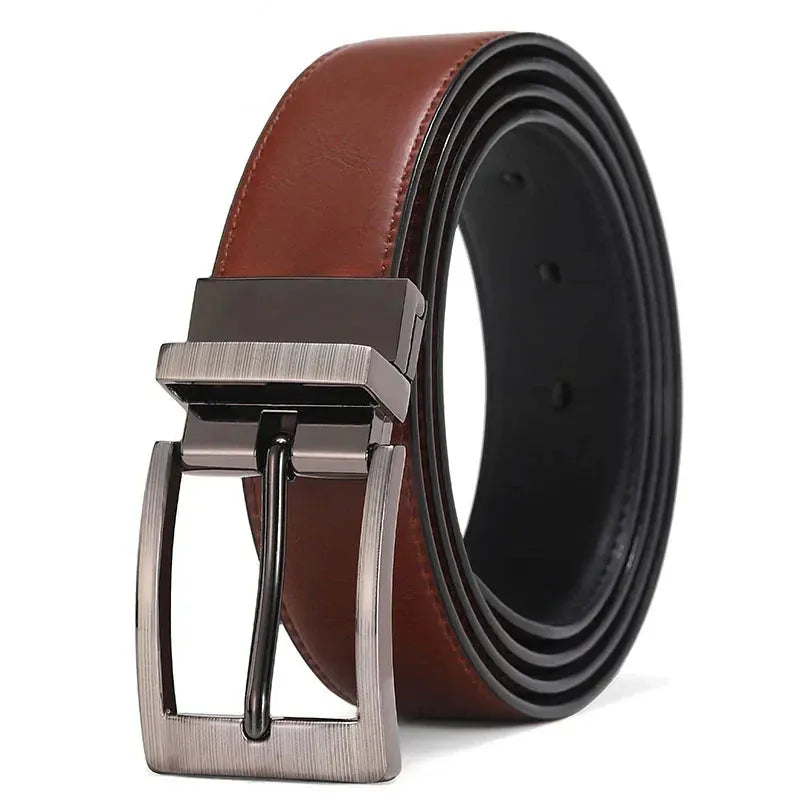 Ceinture Cuir Homme Noir et Marron