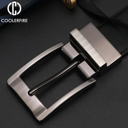 Ceinture Cuir Homme Noir et Marron