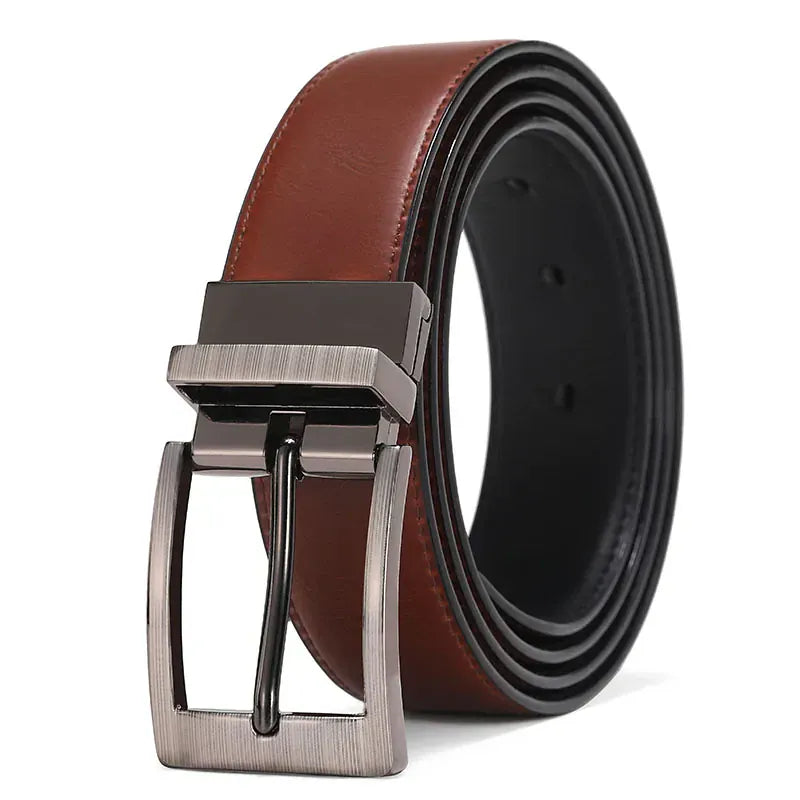 120cm Ceinture Cuir Homme Noir et Marron Ma boutique