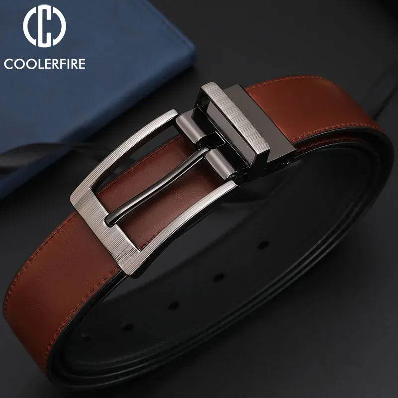 Ceinture Cuir Homme Noir et Marron Ma boutique