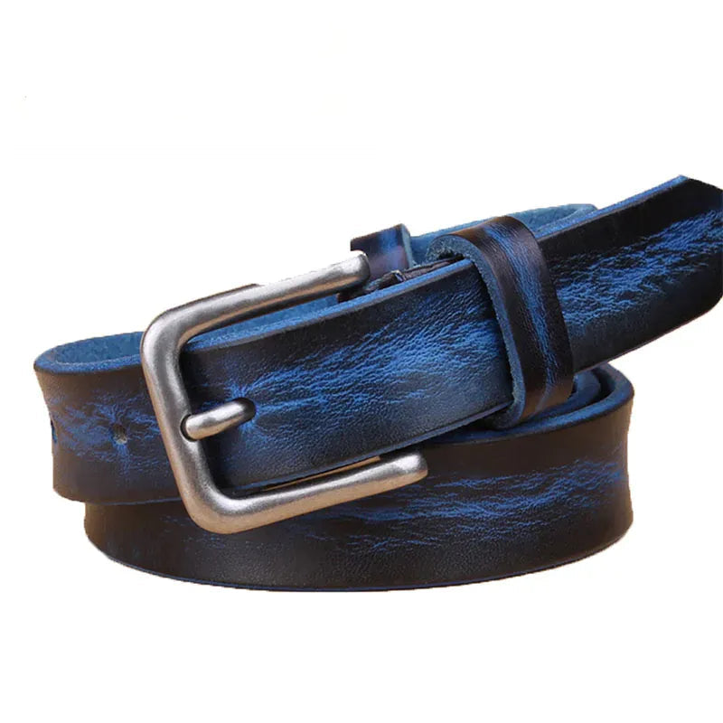 Bleu / 105cm Ceinture Cuir Homme Style Rétro Années 70 Ma boutique