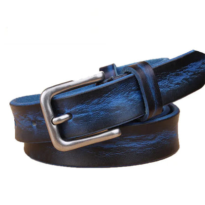 Bleu / 105cm Ceinture Cuir Homme Style Rétro Années 70 Ma boutique