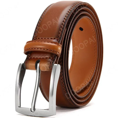 Marron 5 / 105CM Ceinture Cuir Marron Chocolat Homme Business Ma boutique
