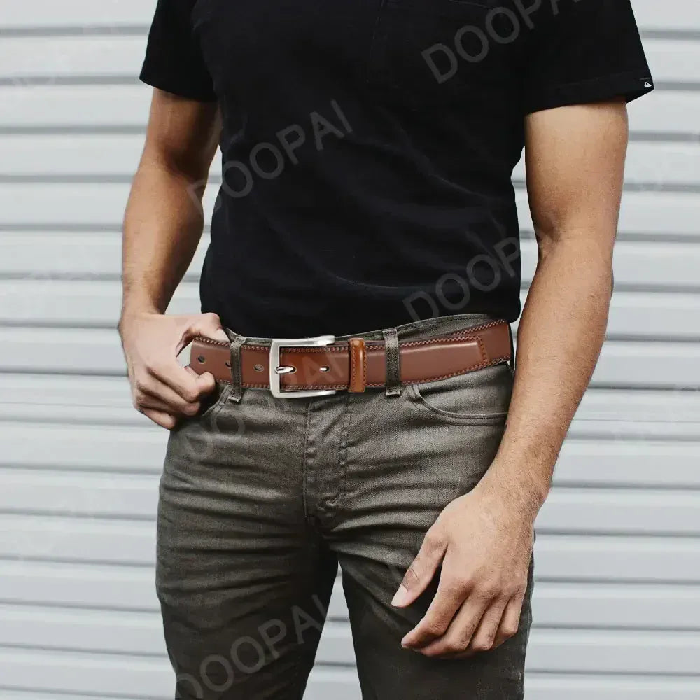 Ceinture Cuir Marron Chocolat Homme Business Ma boutique