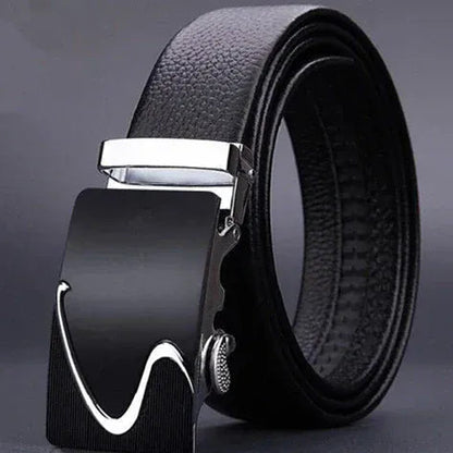 K / 105CM Ceinture Cuir Noir Homme Boucle Pivotante Automatique Ma boutique