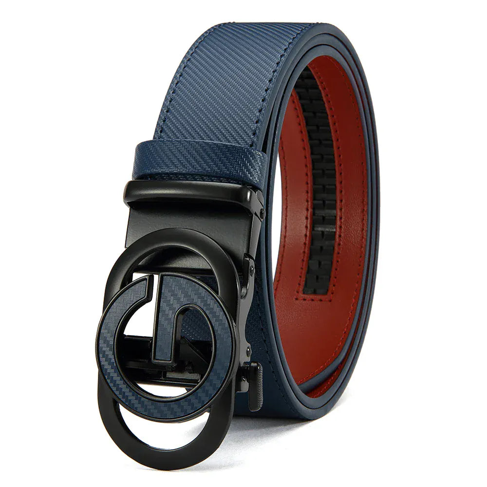 Bleu / 115CM Ceinture cuir pour Golfeur Elégant sur le Green Ma boutique