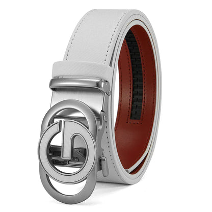Blanc / 115CM Ceinture cuir pour Golfeur Elégant sur le Green Ma boutique