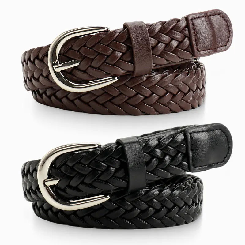 Ceinture cuir tressée femme CeinturesCuir