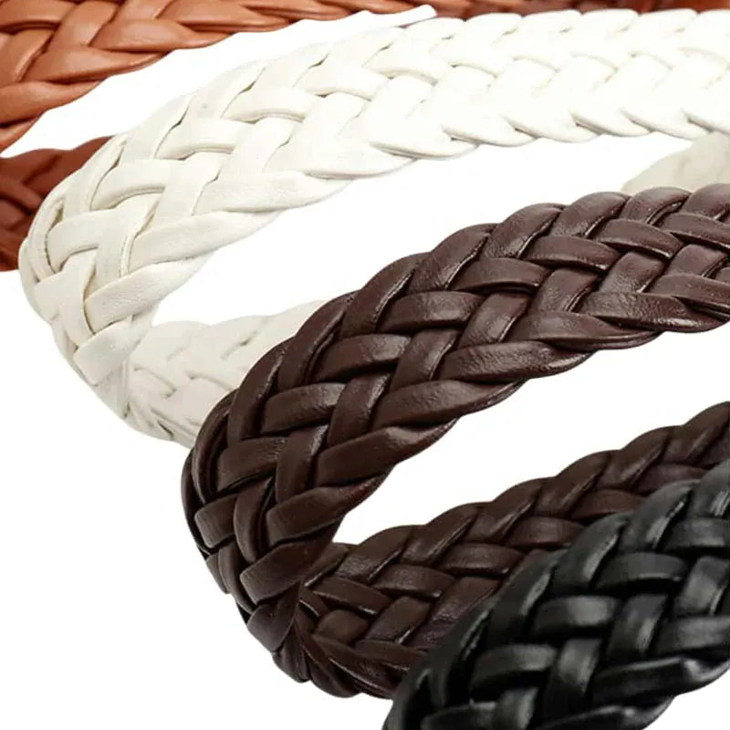 Ceinture cuir tressée femme CeinturesCuir
